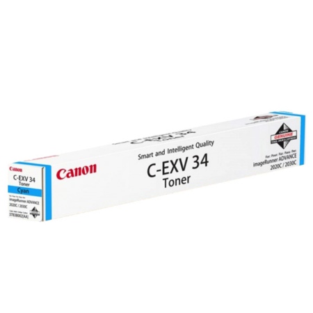 Витратні матеріали для друкувальних пристроїв CANON C-EXV34 toner cyan (3783B002AA)