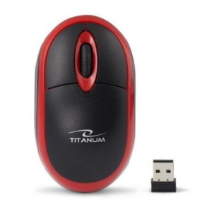 миша бездротова Titanum Mouse TM116R Black-Red. Photo 2