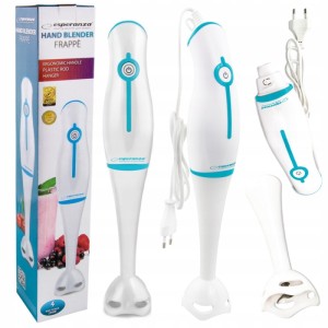 Блендер ручний, 250 Вт, біло-блакитний,  обмінна гарантія EKM001B Blue. Photo 2