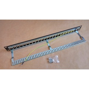 Патч-панель незаповнена під кейстоуни, STP, 1U KD-PP23-STP-BK-24P. Photo 3