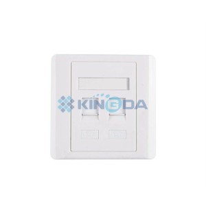 Рамка облицювальна на два порти, шторка, 86х86 KD-FP06. Photo 2 Рамка облицювальна на два порти, шторка, 86х86 KD-FP06. Photo 2