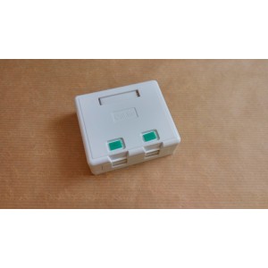 Коробка накладна, два порти, без кейстоунів, біла KD-WP06-B. Photo 2 Коробка накладна, два порти, без кейстоунів, біла KD-WP06-B. Photo 2