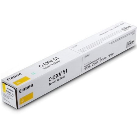 Витратні матеріали для друкувальних пристроїв CANON C-EXV51 toner yellow (0484C002AA)
