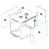 Монтажна шафа, стійка KINGDA KD-007-6406 (KD-007-6406)