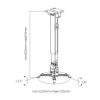 Кріплення для проектора BRATECK PRB-2G (PRB-2G)