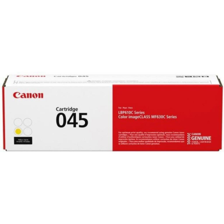 Витратні матеріали для друкувальних пристроїв CANON Cartridge 045 Yellow(1.3K) (1239C002AA)