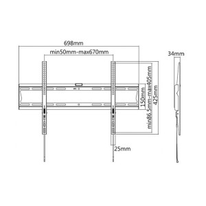 кронштейн настінний для ТВ (37-70