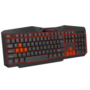 клавiатура дротова Keyboard EGK201 Red USB LED