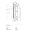 Монтажна шафа, стійка KINGDA KD-002-6022 (KD-002-6022)