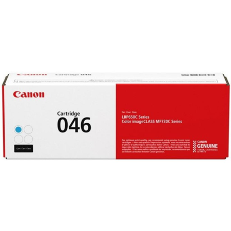 Витратні матеріали для друкувальних пристроїв CANON Cartridge 046 Сyan(2.3K) (1249C002AA)