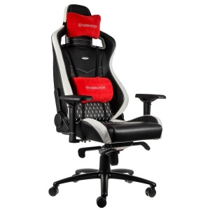 Крісло геймерське Noblechairs EPIC Real Leather Blck/Wht/Red
