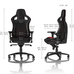 Крісло геймерське Noblechairs EPIC Black/Red. Photo 3