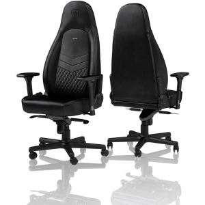 Крісло геймерське Noblechairs ICON Real Leather Black. Photo 2