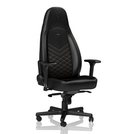 Крісло геймерське NOBLECHAIRS ICON Black/Gold (NBL-ICN-PU-GOL)