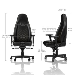 Крісло геймерське Noblechairs ICON Black/Gold. Photo 3