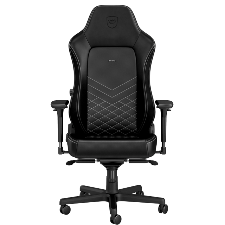 Крісло геймерське NOBLECHAIRS HERO Black/Platinum White (NBL-HRO-PU-BPW)