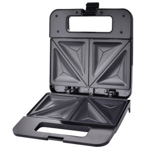 Бутербродниця 1000W Black, антипригарне покритт я, автом. контроль температури, обмінна гарантія EKT010 Sandwich Maker 1000W. Photo 2