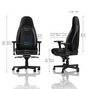 Крісло геймерське Noblechairs ICON Black/Blue. Photo 3