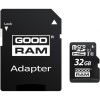 Картка пам'яті GOODRAM 32GB MICRO CARD cl 10 UHS I + (M1AA-0320R12)