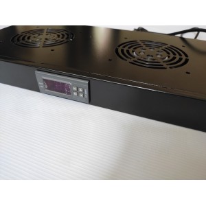 Вентиляторний блок (2 вентилятори) з термостатом д о шаф KD-301-8. Photo 3