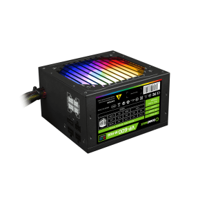 Блок живлення ATX 600W,RGB,МОДУЛЬНЫЙ,APFC, 12см вент,80+ VP-600-M-RGB