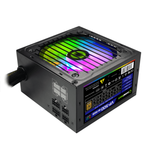Блок живлення ATX 500W,RGB,МОДУЛЬНЫЙ,APFC, 12см вент,80+ VP-500-M-RGB. Photo 2