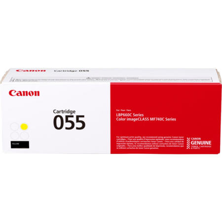 Витратні матеріали для друкувальних пристроїв CANON Cartridge 055 Yellow(2.1K) (3013C002AA)