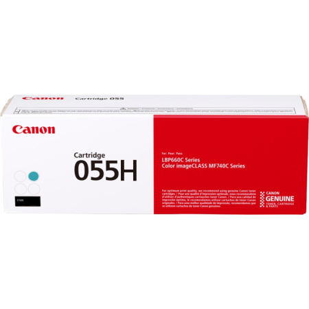 Витратні матеріали для друкувальних пристроїв CANON Cartridge 055H Cyan(5.9K) (3019C002AA)