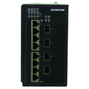 Промисловий Комутатор 4x1000MSFP+8x10/100/1000 RJ4 5 PoE Gazelle S1512i-4GF-8GE-PWR-DC. Photo 2