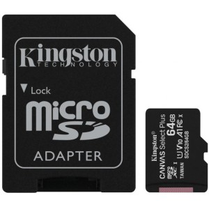 Карта пам'яті 64GB microSDXC A1 C10 Canvas Select Plus 100R UHS-I, U1, V10 + adapter SDCS2/64GB