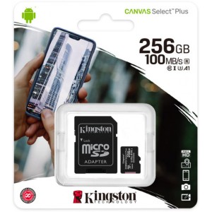 Карта пам'яті 256GB microSDXC A1 C10 Canvas Select Plus 100R/85W UHS-I, U3, V30 + adapter SDCS2/256GB. Photo 3 Карта пам'яті 256GB microSDXC A1 C10 Canvas Select Plus 100R/85W UHS-I, U3, V30 + adapter SDCS2/256GB. Photo 3
