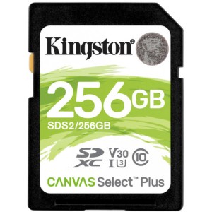 Карта пам'яті 256GB SDXC C10 UHS-I Canvas Select  Plus 100R/85W U3, V30 SDS2/256GB