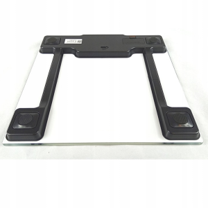 Ваги підлогові, білого кольору, вимірюють відсоток  жиру в організмі, води, м'язів, 4-ри тензодатчики EBS018W Samba White. Photo 3