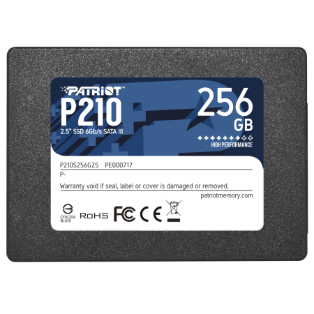 SSD накопичувач внутрішній PATRIOT P210S256G25 (P210S256G25)