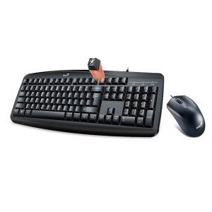 набiр миша+клавiатура дротовий USB Black UKR Smart KM-200