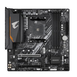Mатеринська плата sAM4 AMD B550 4xDDR HDMI/DVI 2xM.2 (PCIe 4.0) USB 3.2 GbE LAN mATX B550M AORUS ELITE