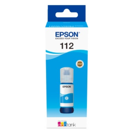 Витратні матеріали для друкувальних пристроїв EPSON 112 EcoTank Pigment Cyan ink (C13T06C24A)