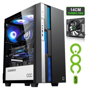 Корпус  ATX  без блока живлення M/B Plate       1x  COC Turbo Fan  Brufen C3 BW. Photo 2