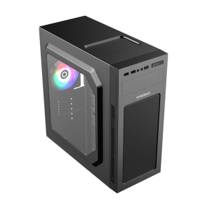 Корпус комп'ютерний Midi Tower без блока живлення  ATX, Micro ATX, Mini ITX;2usb 3.0+1Type-C MT525-2U3TYC-NP. Photo 2