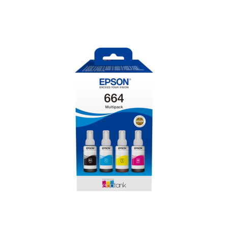 Витратні матеріали для друкувальних пристроїв EPSON 664 EcoTank 4-colour multipack (C13T66464A)
