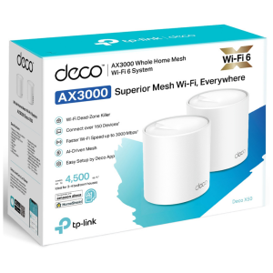 Домашня Mesh Wi-Fi система Tp-Link, Deco X50(2-pack) Deco X50(2-pack). Photo 3