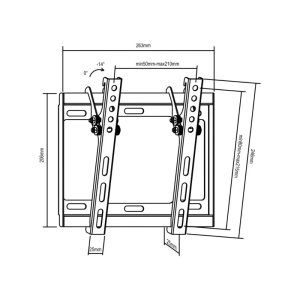 Кронштейн для ТВ Brateck LP34-22T 23