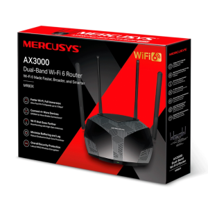 Бездротовий двосмуговий гігабітний маршрутизатор M ercusys AX3000 MR80X. Photo 3