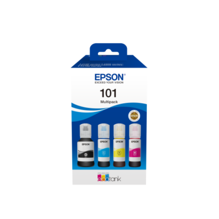 Витратні матеріали для друкувальних пристроїв EPSON 101 EcoTank 4-colour Multipack (C13T03V64A)