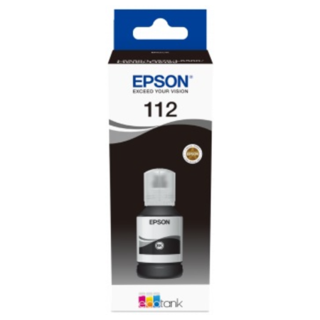 Витратні матеріали для друкувальних пристроїв EPSON 112 EcoTank Pigment Black ink (C13T06C14A)
