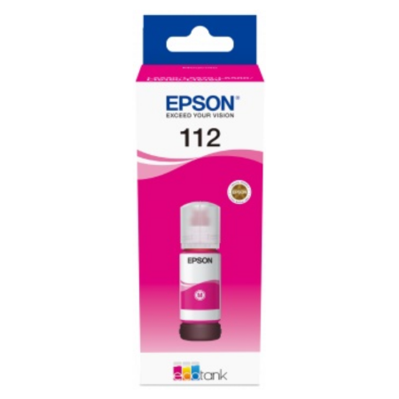 Витратні матеріали для друкувальних пристроїв EPSON 112 EcoTank Pigment Magent ink (C13T06C34A)