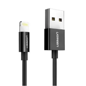кабель Lightning To USB-A 2.0 1M Black MFi charging&data syn, ABS Case+TPE US155/80822