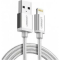 кабель Lightning To USB-A 2.0 Silver 1.5M MFi charging&data syn, Aluminum case + Nylon US199/60162. Photo 1