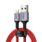 кабель Lightning To USB-A 2.0 Red 1M MFi charging&data syn, Aluminum case + Nylon US293/80635. Photo 1