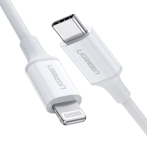 кабель Lightning To USB-C 2.0 1M White MFi  charging&data syn, ABS Case+TPE US171/10493